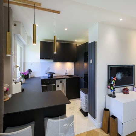 Réagencement complet d'un appartement standardisé à Franconville par MH DECO