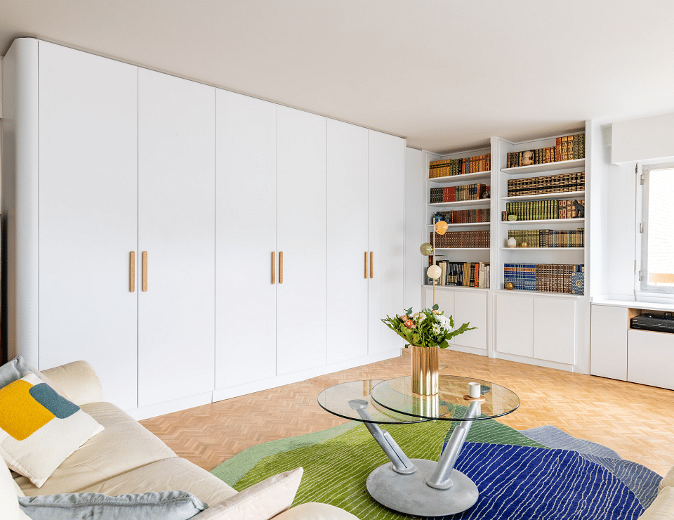 aménagement sur-mesure dans un appartement situé à Oberkampf par Sabrina Darmon, architecte d'intérieur MH DECO à Paris