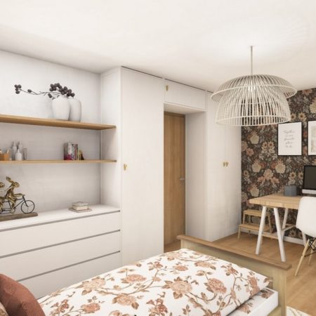 Modélisation d'une chambre d'ado girly à Solliès-Pont par MH DECO