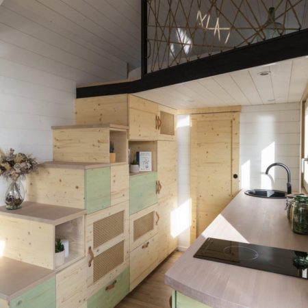 Aménagement d'une tiny house par Carine Maire architecte d'intérieur MH DECO à Rennes