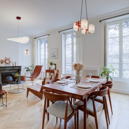 Rénovation intérieure d'un appartement haussmannien à Lyon par MH DECO