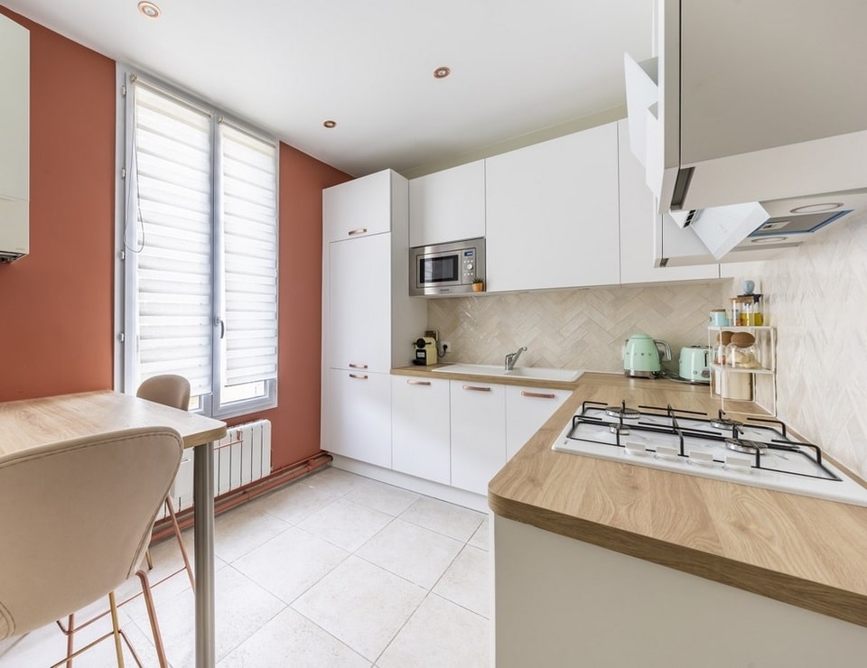 Rénovation cuisine et salle d'eau à Boulogne-Billancourt par MH DECO