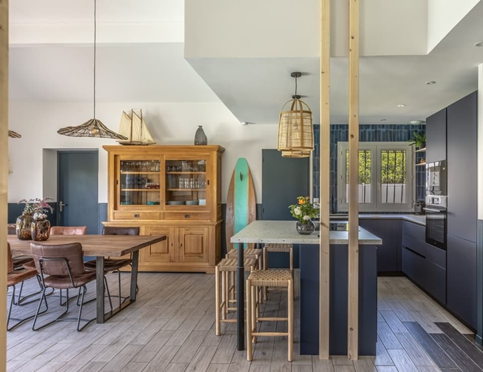 Une villa à l'ambiance campagne chic aménagée par MH INTERIOR à La Teste-de-Buch