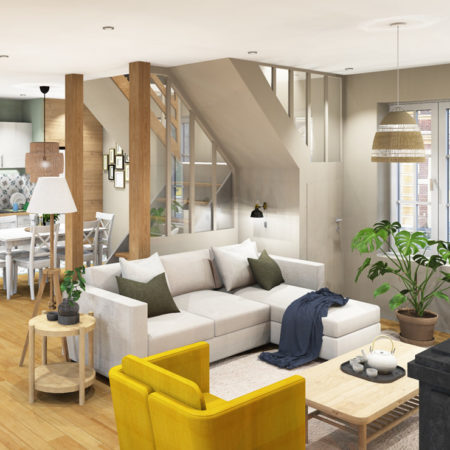 rénovation du rez-de-chaussée d'une maison ancienne en Ille-et-Vilaine par MH INTERIOR